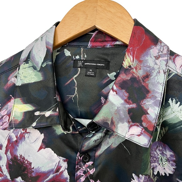Men’s Garden Floral Button Front Shirt by INC International Concepts XL - Picture 6 of 12